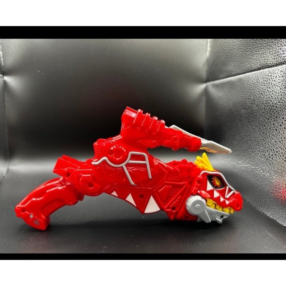 Power Rangers Tyrannosaurs Rex Super Charge Morpher Red Gun Blaster Bandai WORKS